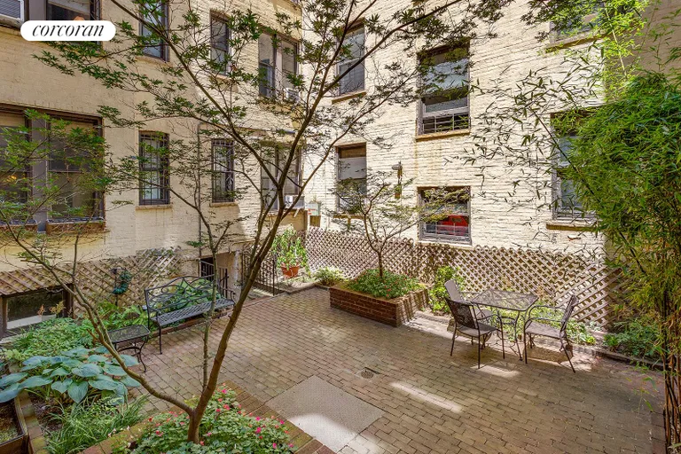 New York City Real Estate | View 264 6TH AVENUE, 1H | Garden Sitting Area | View 6