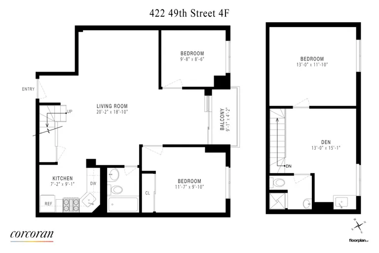 422 49th Street, 4F | floorplan | View 14