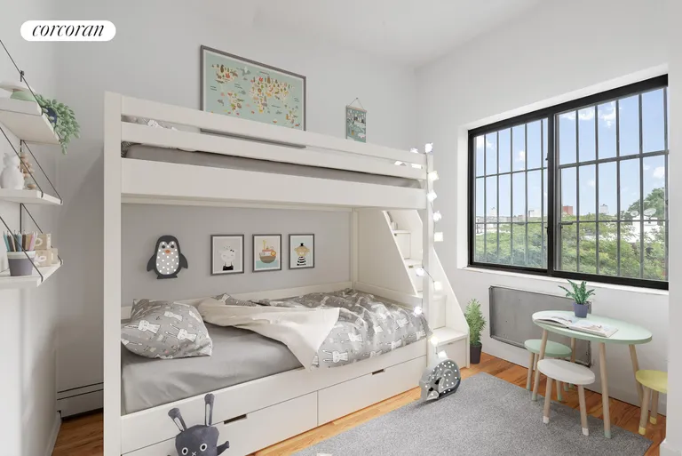 New York City Real Estate | View 422 49th Street, 4F | Virtually Staged Bedroom | View 4