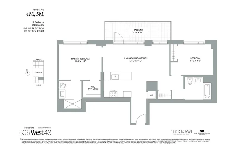 505 West 43rd Street, 6M | floorplan | View 10