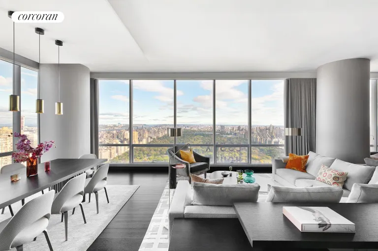 New York City Real Estate | View 157 West 57th Street, 53A | 3 Beds, 3 Baths | View 1