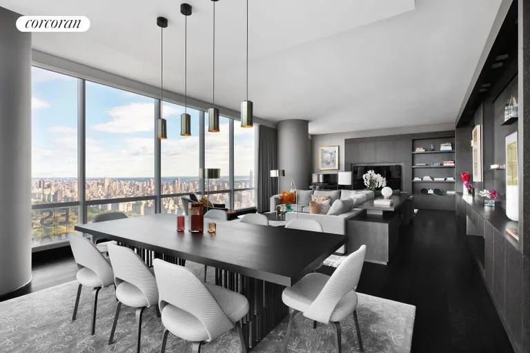 New York City Real Estate | View 157 West 57th Street, 53A | Dining Area | View 2