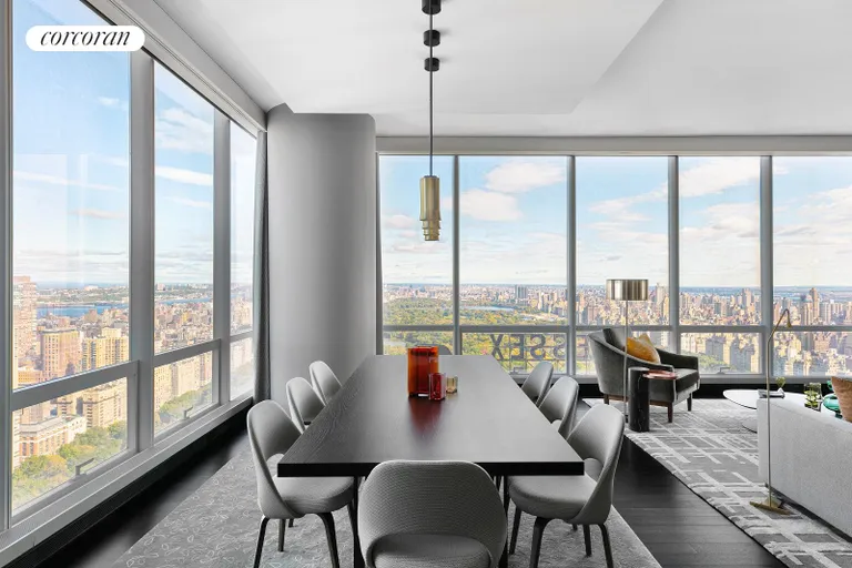 New York City Real Estate | View 157 West 57th Street, 53A | Dining Area | View 3