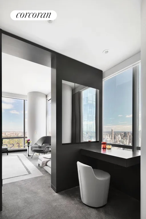 New York City Real Estate | View 157 West 57th Street, 53A | Primary Bedroom | View 10