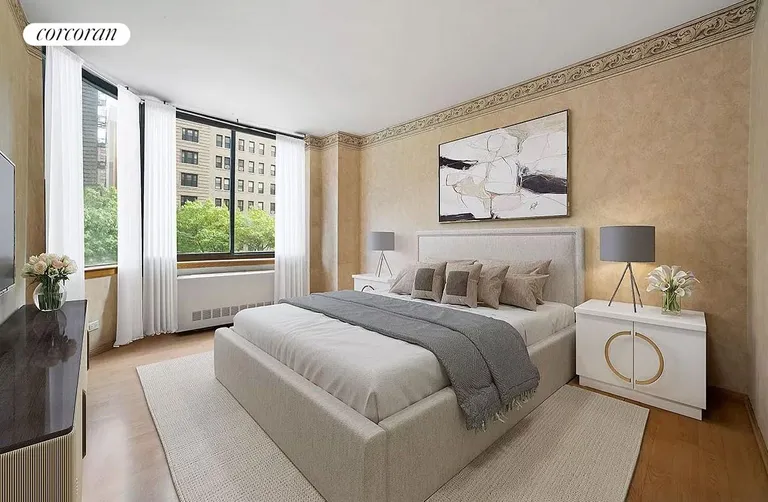 New York City Real Estate | View 250 West 89th Street, 7J | Virtually Staged Primary Bedroom | View 6