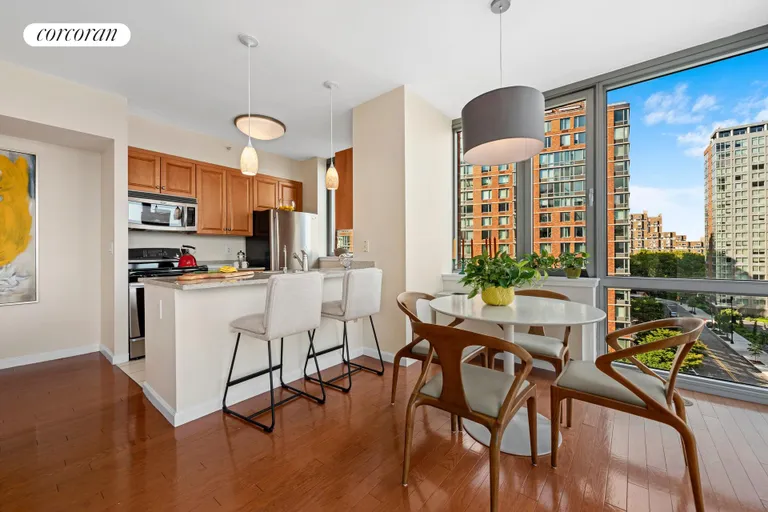 New York City Real Estate | View 425 Main Street, 9S | Kitchen-Dining Area | View 2