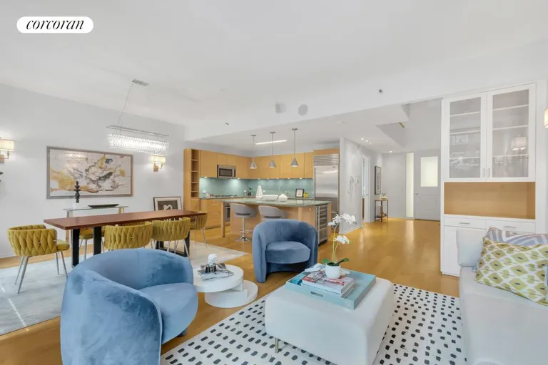 New York City Real Estate | View 310 West 52Nd Street, TH/2 | Living Room/Kitchen/Foyer | View 3