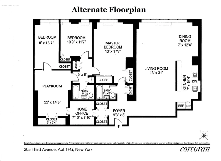 205 Third Avenue, 1FG | floorplan | View 10