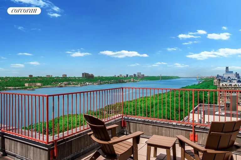 New York City Real Estate | View 315 Riverside Drive, 10D | Roof Terrace | View 10