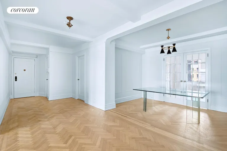 New York City Real Estate | View 315 Riverside Drive, 10D | Existing Foyer & Dining Area | View 13