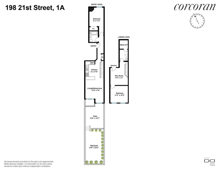 198 21st Street, 1A | floorplan | View 10