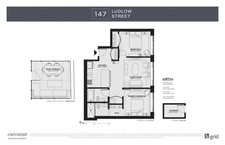 147 Ludlow Street, LOFT4A | floorplan | View 9
