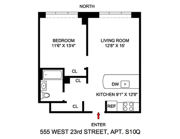 555 West 23rd Street, S10Q | floorplan | View 6