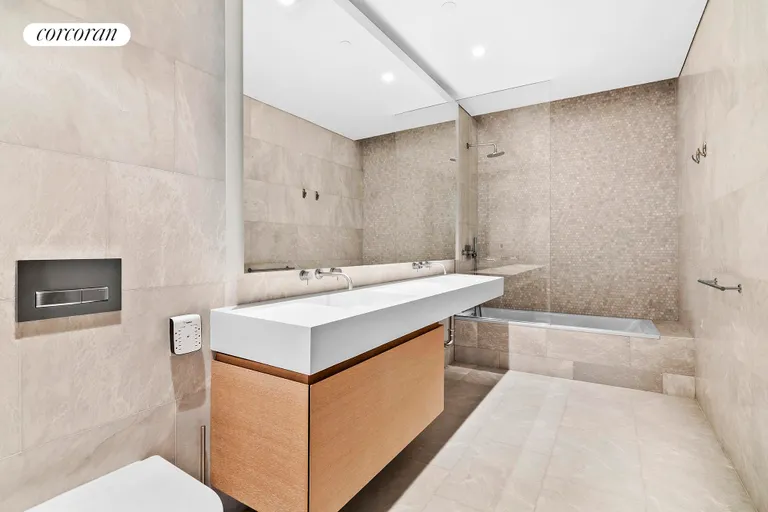 New York City Real Estate | View 49 Chambers Street, 8F | Master Bathroom | View 6