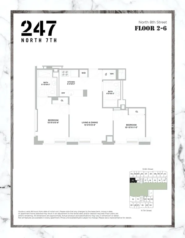247 North 7th Street, 2_502 | floorplan | View 12
