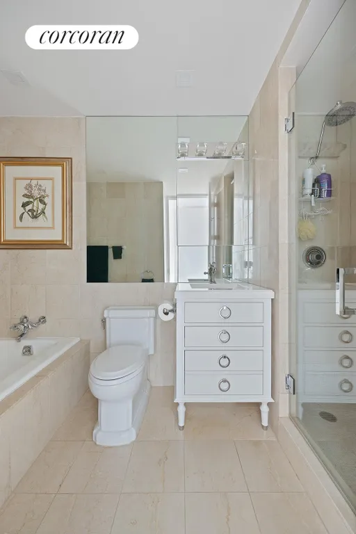 New York City Real Estate | View 160 West 66th Street, 21D | Primary Bathroom | View 6