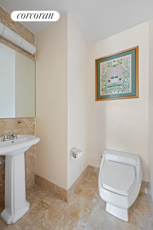 New York City Real Estate | View 160 West 66th Street, 21D | Half Bathroom | View 7