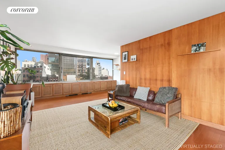 New York City Real Estate | View 180 Park Row, 6D | Living Room | View 2