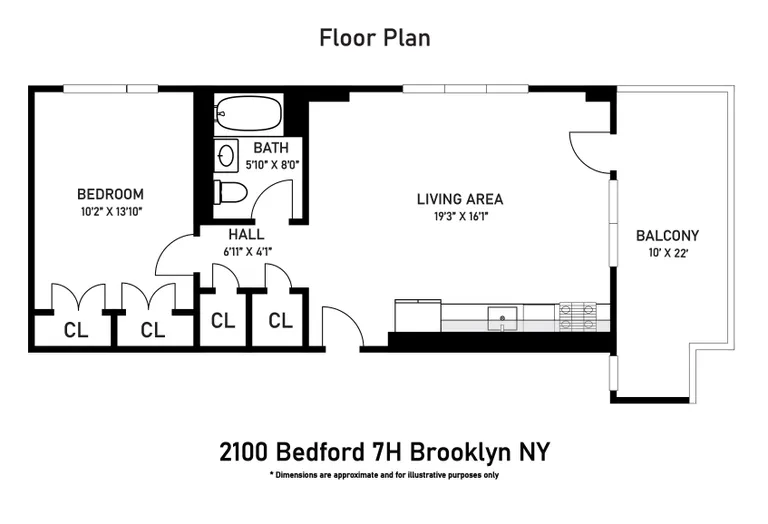 2100 Bedford Avenue, 7H | floorplan | View 7
