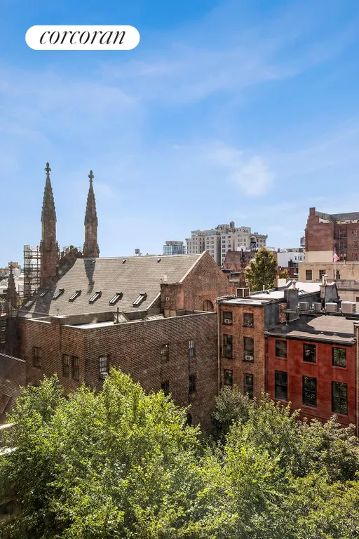 New York City Real Estate | View 40 Clinton Street, 8B | Garden View from Bedroom Area | View 4