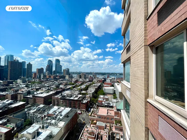 New York City Real Estate | View 350 West 50th Street, 23D | West View From Living Room | View 2