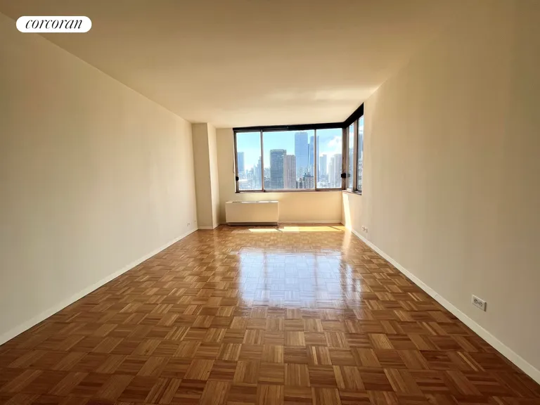 New York City Real Estate | View 350 West 50th Street, 23D | Living Room | View 4