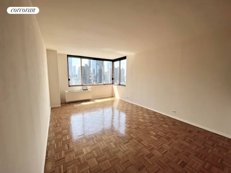 New York City Real Estate | View 350 West 50th Street, 23D | Living Room | View 5