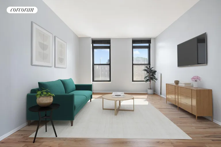 New York City Real Estate | View 1 TIFFANY PLACE, 2D | Living Room | View 2