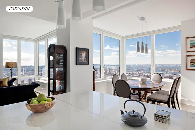 New York City Real Estate | View 388 Bridge Street, 39A | Living Room | View 2