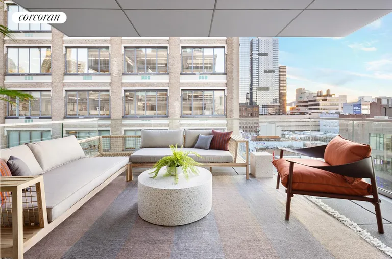 New York City Real Estate | View 547 West 47th Street, 911 | Private Terrace | View 3