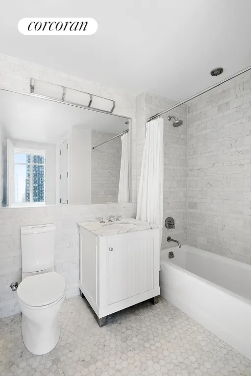New York City Real Estate | View 30 Park Place, 39G | Primary Bathroom | View 6