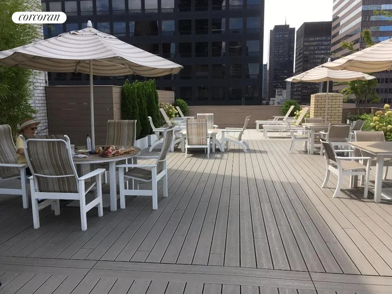 New York City Real Estate | View 200 East 57th Street, 6H | Roof Deck | View 8