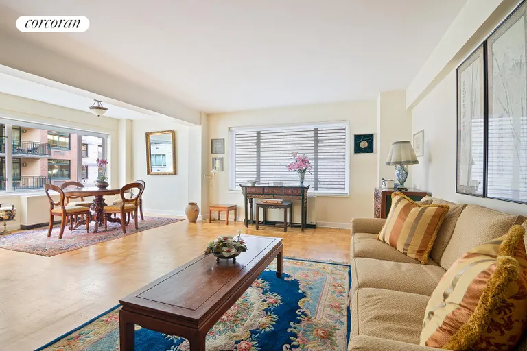 New York City Real Estate | View 200 East 57th Street, 6H | Living Room | View 2