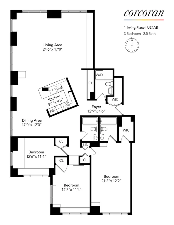 1 Irving Place, U24AB | floorplan | View 11
