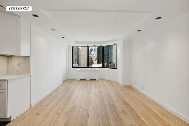 New York City Real Estate | View 415 East 37th Street, 19L | Living Room | View 2