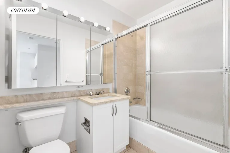 New York City Real Estate | View 250 East 30th Street, 10D | Marble Bathroom | View 5
