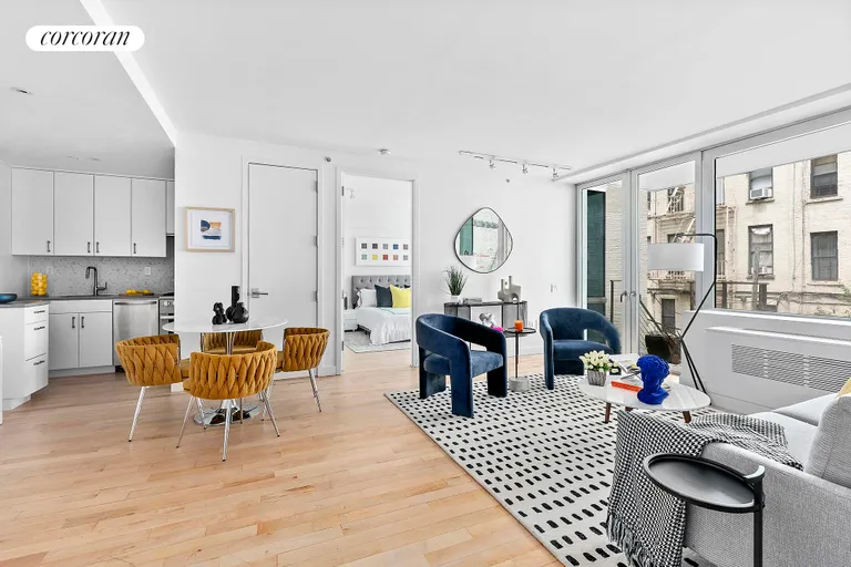 New York City Real Estate | View 631 East 9th Street, 2B | Living Room | View 3