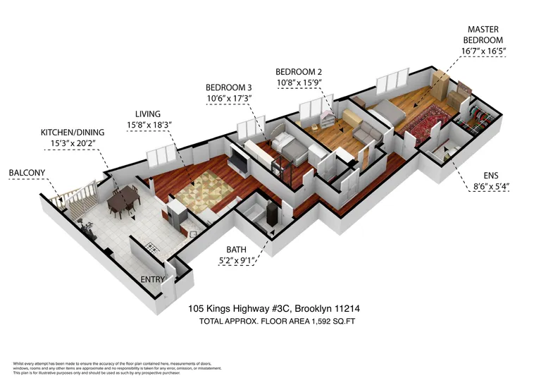 105 Kings Highway, 3C | floorplan | View 26