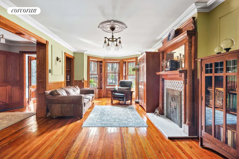 New York City Real Estate | View 483 13th Street | Garden Level Living Room | View 7