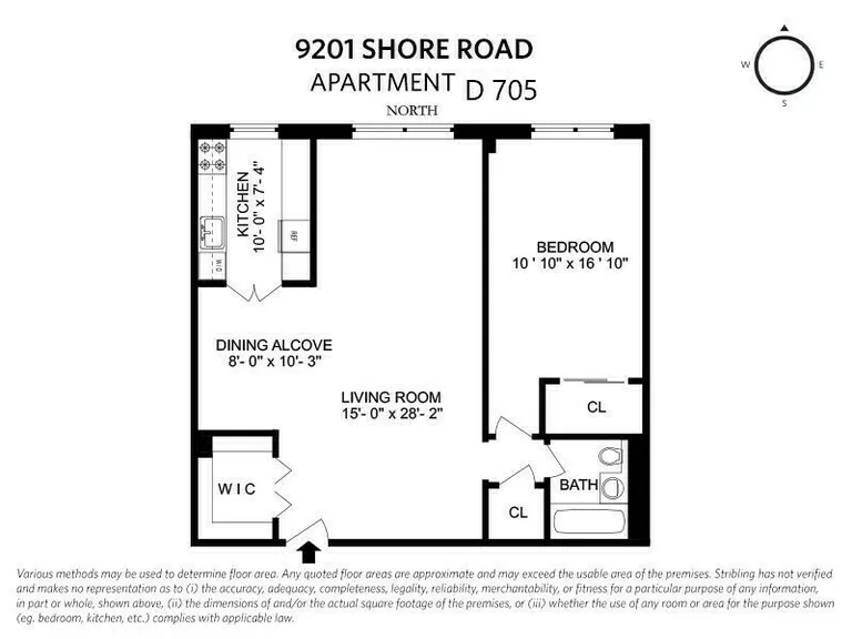9201 Shore Road, 705D | floorplan | View 11