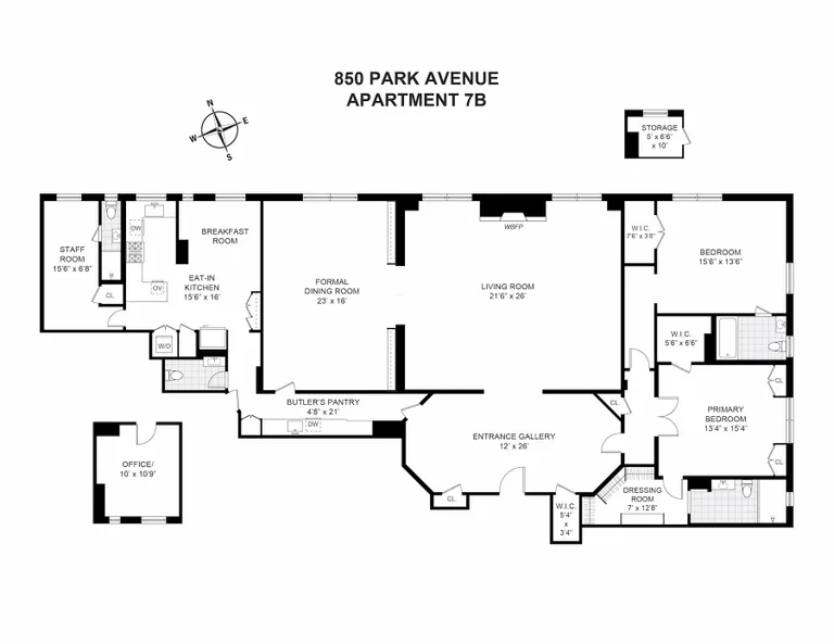 850 Park Avenue, 7B | floorplan | View 15
