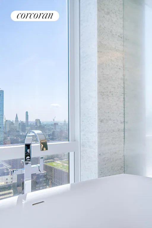 New York City Real Estate | View 35 Hudson Yards, 5904 | Primary Bathroom | View 10