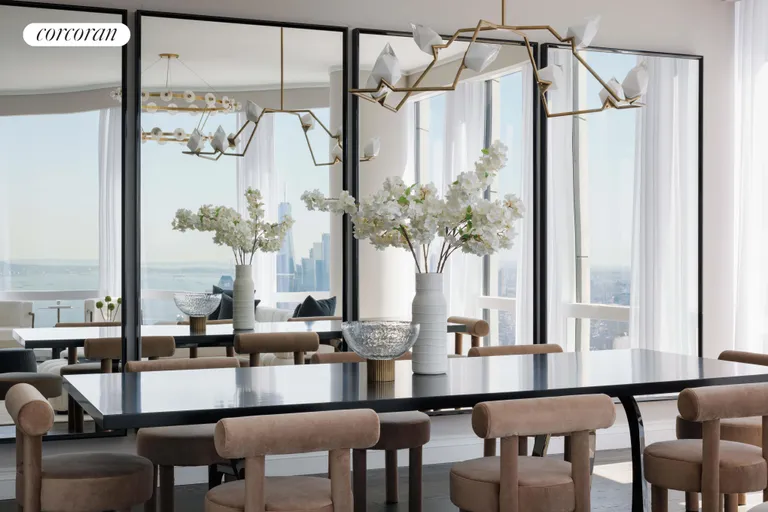 New York City Real Estate | View 35 Hudson Yards, 7703 | Dining Area | View 3