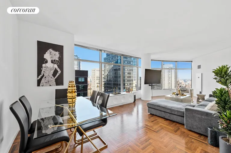 New York City Real Estate | View 250 East 54th Street, 28B | 1 Bed, 1 Bath | View 1