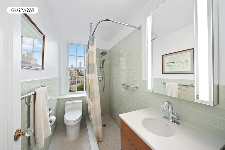 New York City Real Estate | View 35 West 9th Street, 7B | Renovated, windowed Bath | View 8