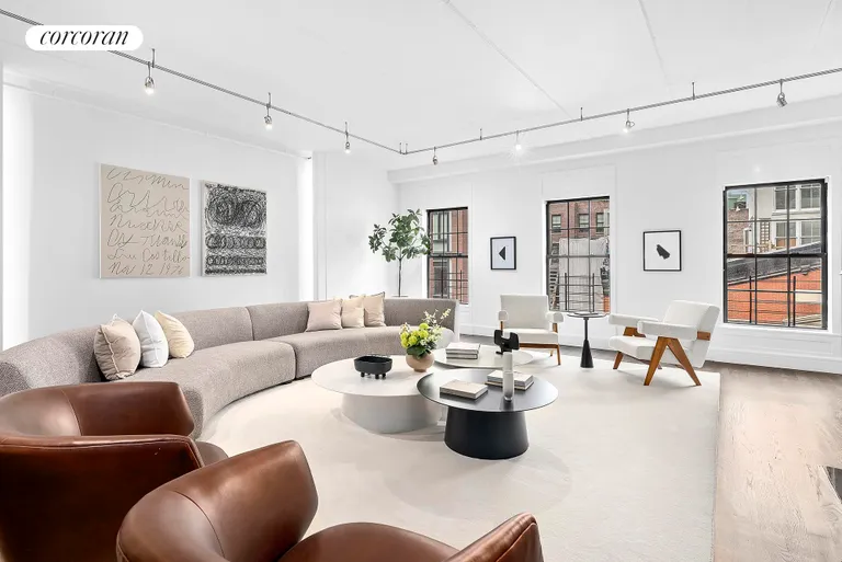 New York City Real Estate | View 18 Leonard Street, 6C | Living Room | View 2