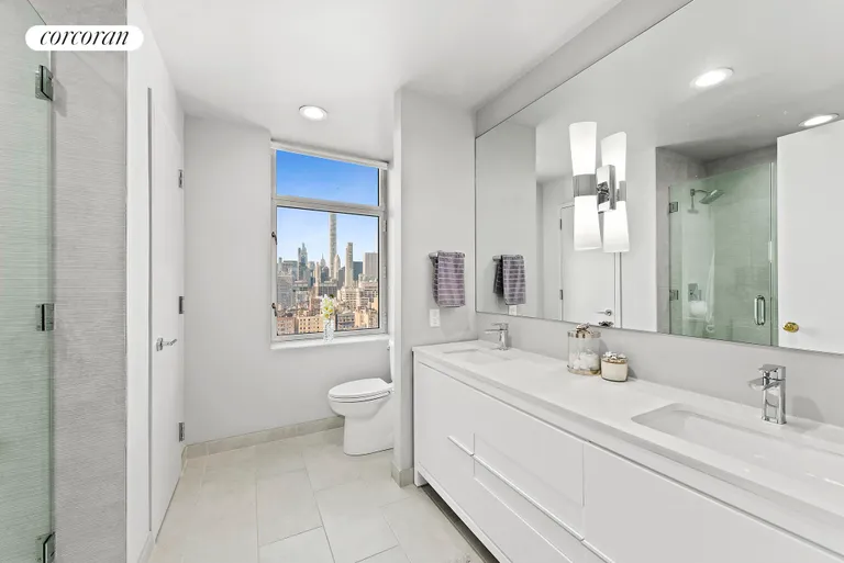 New York City Real Estate | View 188 East 76th Street, 26A | Primary Bathroom | View 6