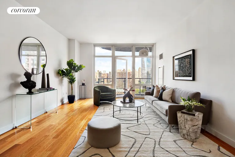 New York City Real Estate | View 555 West 59th Street, 21A | 1 Bed, 1 Bath | View 1