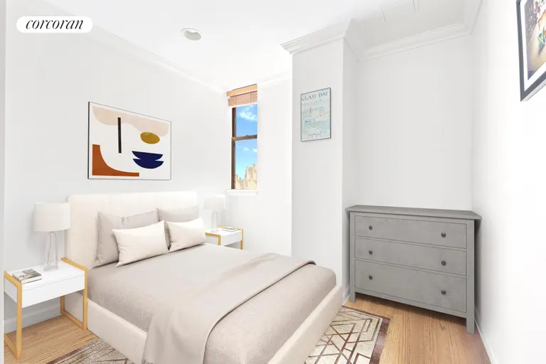 New York City Real Estate | View 186 West 80th Street, 10A | Bedroom 2 Virtually Staged | View 9