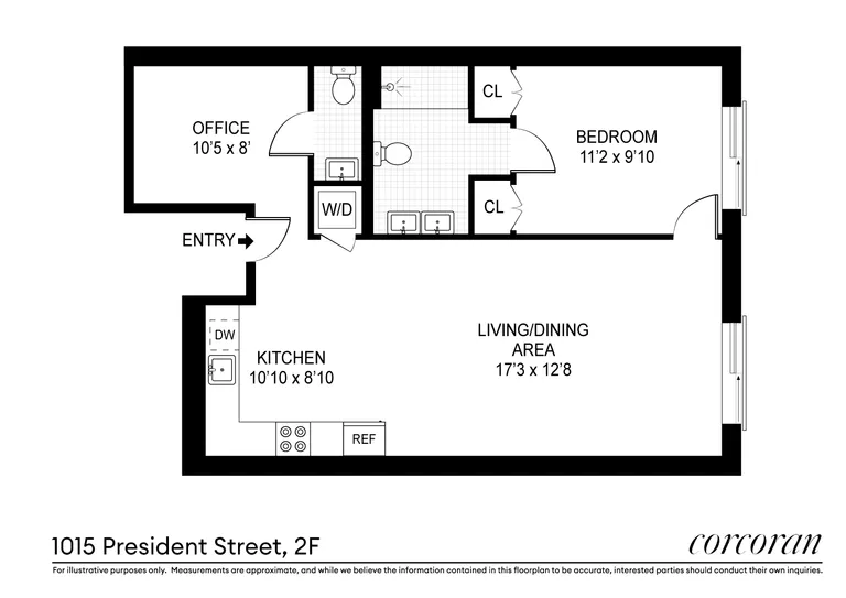 1015 President Street, 2F | floorplan | View 9